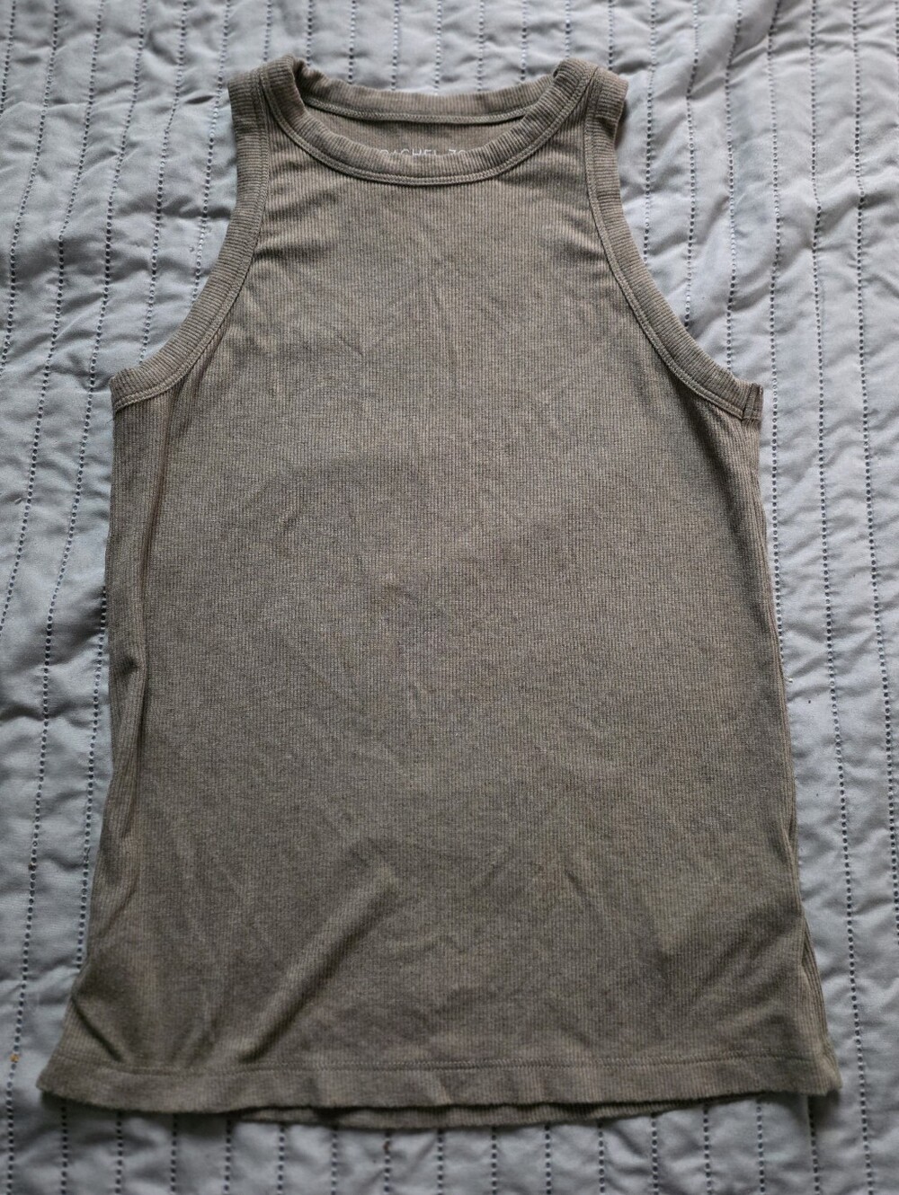 Rachel Zoe ribbed high-neck Modal tank top S Layering Essentials